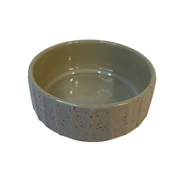 Whisker City Rustic Speckled Ceramic Slip Resistant Kitty Food/Water Bowl 5" EUC - Picture 1 of 6